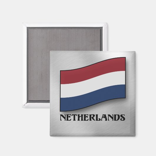 Nederlandse vlag magneet (Voorkant / Achterkant)