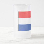 Nederlandse vlag matglas bierpul (Center)