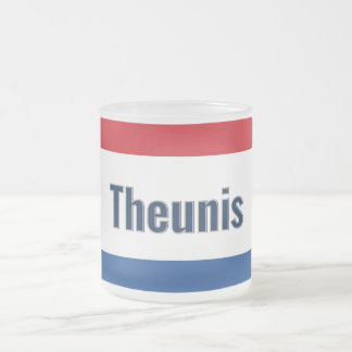 Nederlandse vlag matglas koffiemok