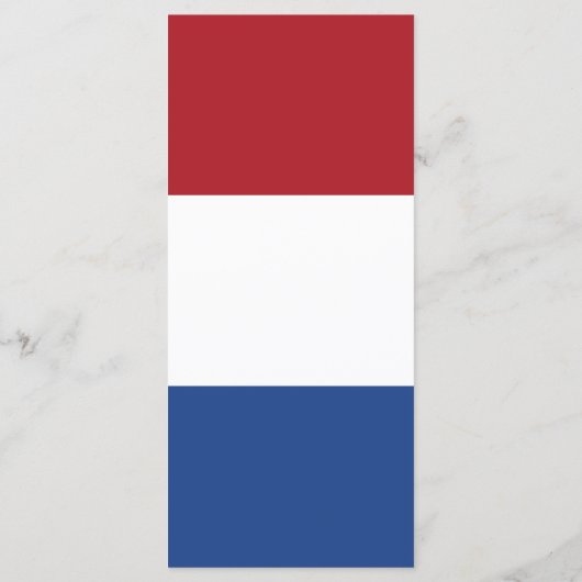 Nederlandse vlag menu (Achterkant)