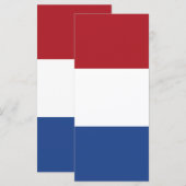 Nederlandse vlag menu (Voorkant / Achterkant)