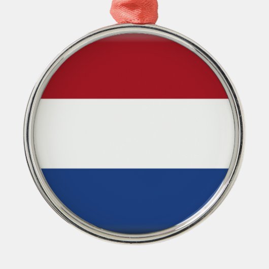 Nederlandse vlag metalen ornament (Voorkant)