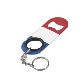 Nederlandse vlag mini flessenopener (Achterkant Gekanteld)