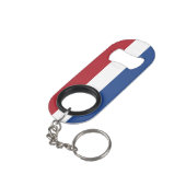 Nederlandse vlag mini flessenopener (Achterkant Gekanteld)