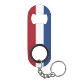 Nederlandse vlag mini flessenopener (Achterkant)