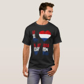 Nederlandse vlag Nederland T-shirt (Voorkant volledig)