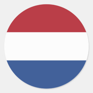 Nederlandse Vlag Nederlandse Sticker – Rood Wit Bl
