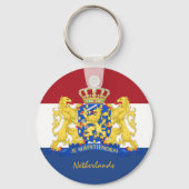 Nederlandse vlag & Nederlandse vakantie, patriotte Sleutelhanger (Voorkant)