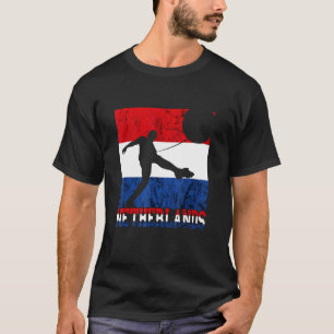 Nederlandse vlag Nederlandse vlag Nederlandse Voet T-shirt