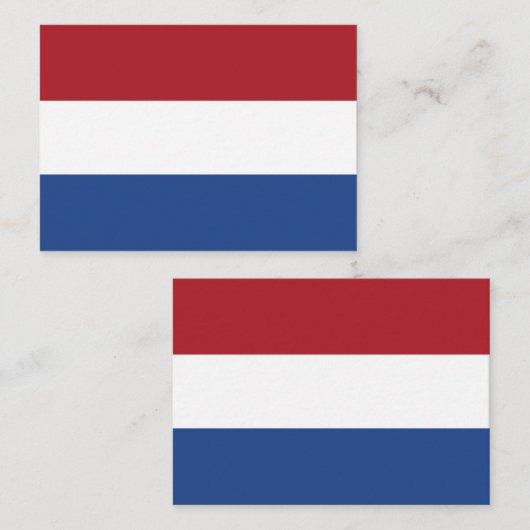Nederlandse vlag notitiekaartje (Voorkant / Achterkant)