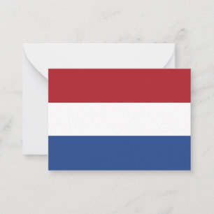 Nederlandse vlag notitiekaartje