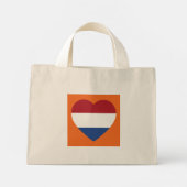 Nederlandse vlag Oranje tcn Mini Tote Bag (Achterkant)