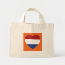 Nederlandse vlag Oranje tcn Mini Tote Bag