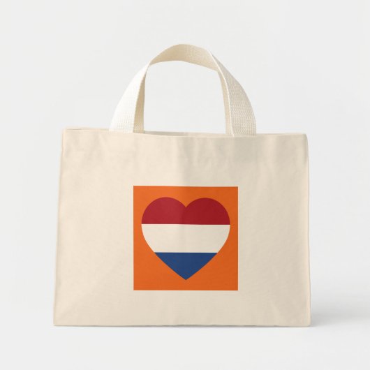 Nederlandse vlag Oranje tcn Mini Tote Bag (Voorkant)