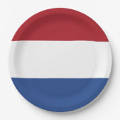 Nederlandse vlag papieren bordje (Voorkant)