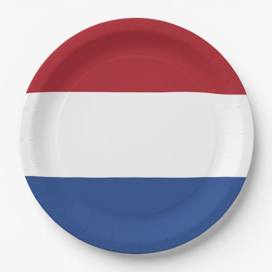 Nederlandse vlag papieren bordje (Voorkant)