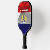 Nederlandse vlag pickleball paddle (Links)