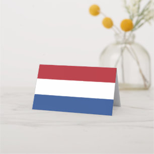 Nederlandse vlag plaatskaartje