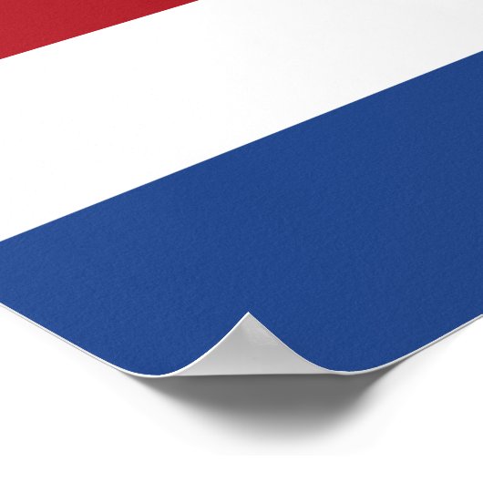 Nederlandse vlag poster (Hoek)