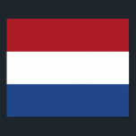 Nederlandse vlag poster<br><div class="desc">Nederlandse vlag</div>