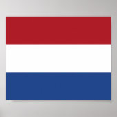 Nederlandse vlag poster (Voorkant)