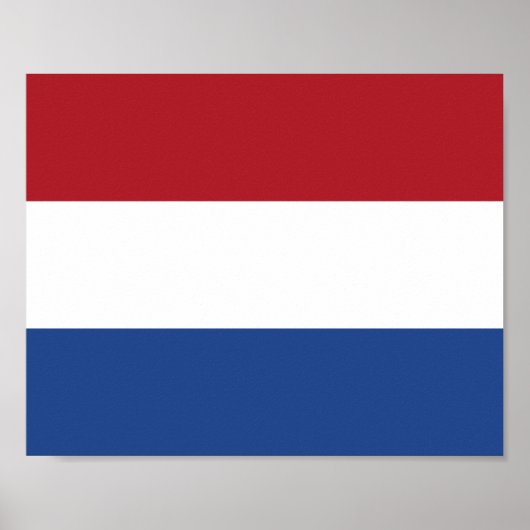 Nederlandse vlag poster (Voorkant)