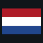 Nederlandse vlag poster<br><div class="desc">Patriottische vlag van Nederland.</div>