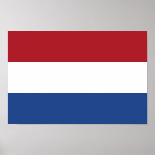 Nederlandse vlag poster (Voorkant)
