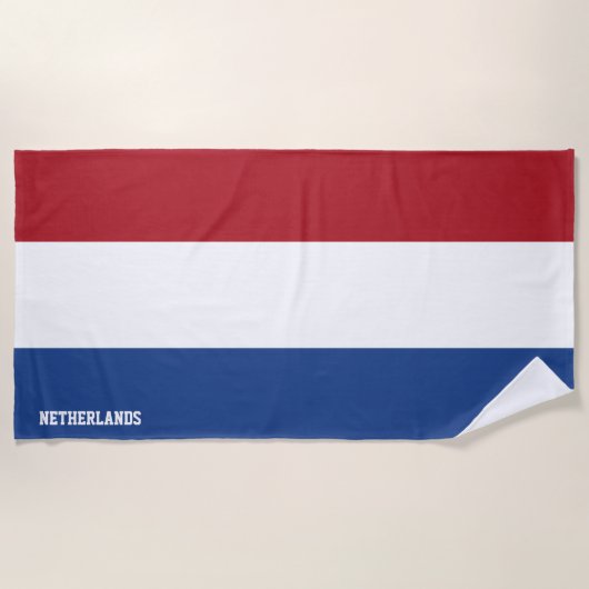 Nederlandse vlag Prachtige Patriottische Strandlaken (Voorkant)