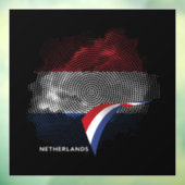 Nederlandse vlag raamsticker (Vel 3)