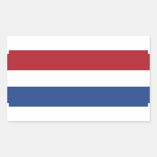 Nederlandse vlag rechthoekige sticker
