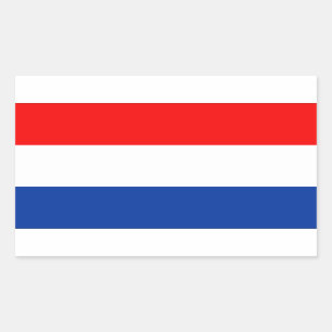 Nederlandse vlag rechthoekige sticker
