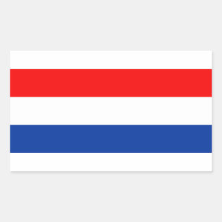 Nederlandse vlag rechthoekige sticker