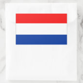 Nederlandse vlag rechthoekige sticker (Tas)