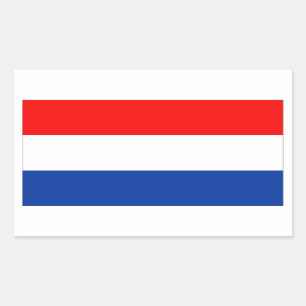 Nederlandse vlag rechthoekige sticker