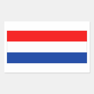Nederlandse vlag rechthoekige sticker