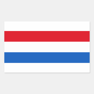 Nederlandse vlag rechthoekige sticker