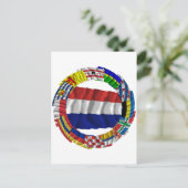 Nederlandse vlag Ring Briefkaart (Staand voorkant)