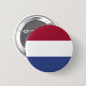 Nederlandse vlag ronde button 5,7 cm (Voorkant /achterkant)