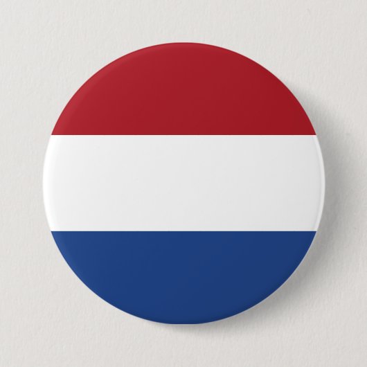 Nederlandse vlag ronde button 7,6 cm (Voorkant)