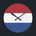 Nederlandse vlag ronde klok<br><div class="desc">Nederlandse vlag</div>