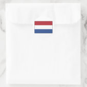 Nederlandse vlag ronde sticker (Tas)