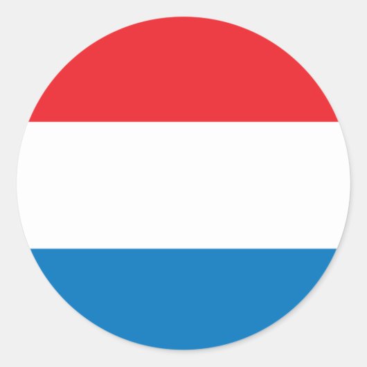 Nederlandse vlag ronde sticker (Voorkant)