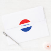 Nederlandse vlag ronde sticker (Envelop)