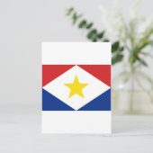 Nederlandse vlag Saba Briefkaart (Staand voorkant)