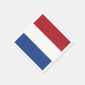 Nederlandse vlag servet (Hoek)