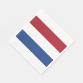 Nederlandse vlag servet (Hoek)