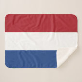 Nederlandse vlag sherpa deken (Voorkant (horizontaal))