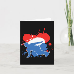 Nederlandse vlag Snowboarder - Nederlands Snowboar Kaart