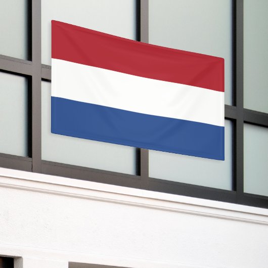 Nederlandse vlag spandoek (Buitenkant Gebouw)